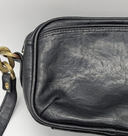 Vintage Gianni Black Leather Purse - Picture 2 of 11